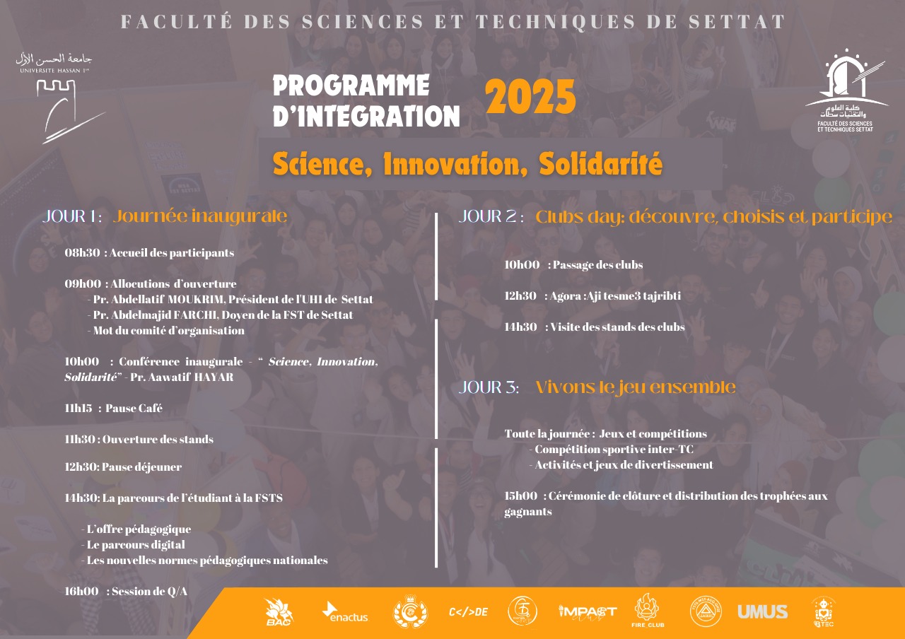 Programme d’Intégration 2025